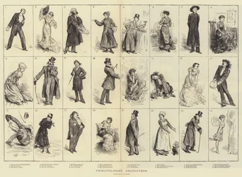 Personnages de la Nuit des Rois